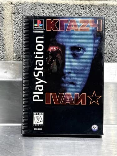 Krazy Ivan PS1, (Sony PlayStation 1, 1996) CIB Complete, Long Box, Rare