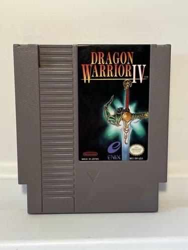 Dragon Warrior IV 4 (Nintendo NES) Authentic - Game Only - Tested