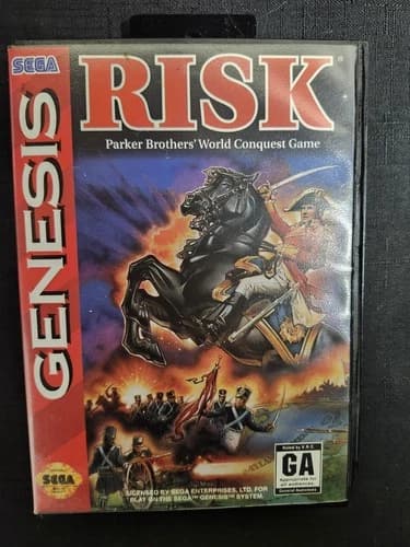 Risk Parker Brothers SEGA Genesis CIB Complete w/ Manual