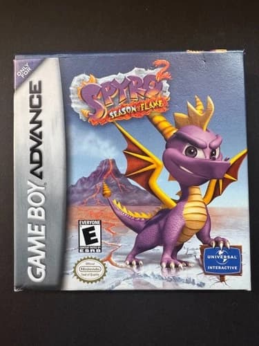 Nintendo Game Boy Advance Spyro 2 Season of Flame Complete with Box