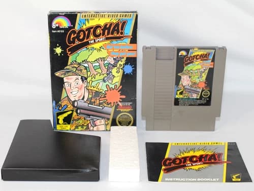 Gotcha! The Sport! NES Nintendo Complete CIB Good Condition! Circle Seal! NICE!