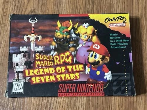 Super Mario RPG: Legend of the Seven Stars (SNES, 1996) CIB! Authentic! Rare!