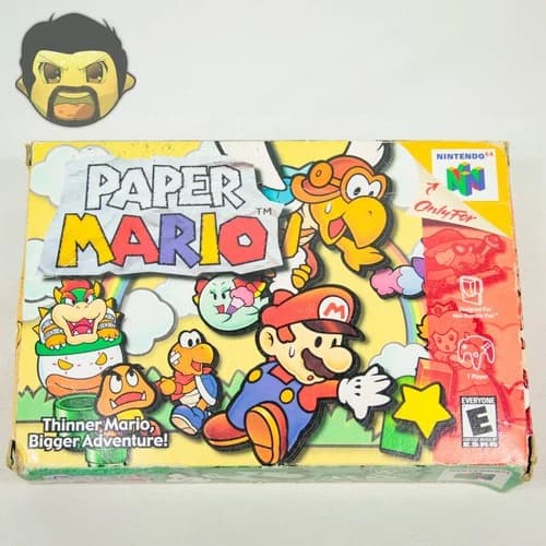 Paper Mario N64 Authentic CIB Nintendo 64 2001 Complete with Manual SHIPS FAST