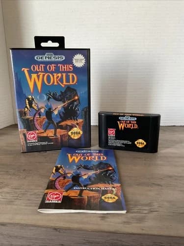 OUT OF THIS WORLD SEGA GENESIS COMPLETE! 1992