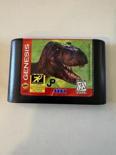 The Lost World: Jurassic Park (Sega Genesis, 1997) Authentic Game Cartridge