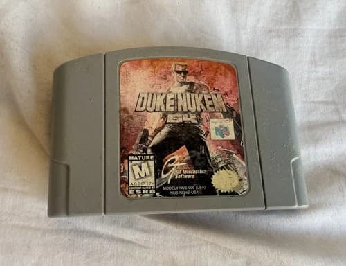 Duke Nukem 64 FPS Game (Nintendo 64 N64) Authentic Cartridge Only Tested