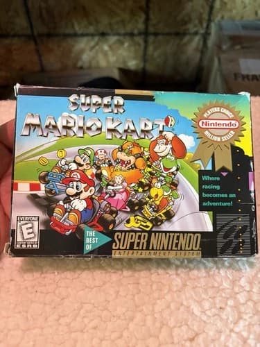 Super Mario Kart Nintendo SNES Complete In Box EXCELLENT