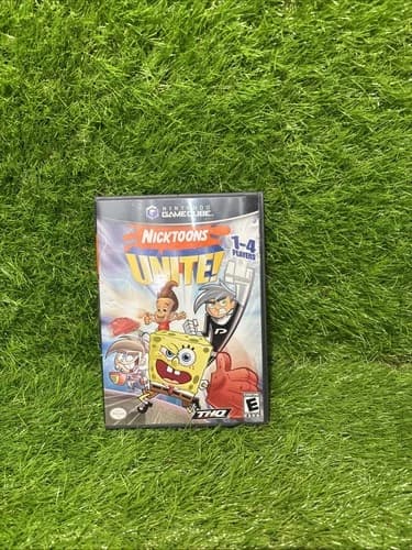 Nicktoons Unite Gamecube CIB W/ Manuals Nintendo Tested And Working Authentic