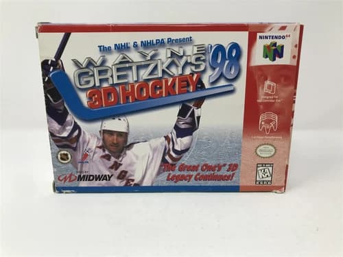 Wayne Gretzky's 3D Hockey '98 - Nintendo 64 N64 - Complete In Box CIB