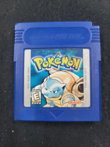 Pokemon Blue Version (Game Boy, 1998) Authentic game only - Tested & Working
