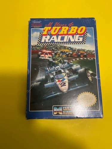 Al Unser Jr Turbo Racing Nintendo NES Complete Tested Game Free Shipping