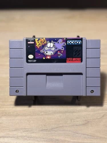 Eek! The Cat (Super Nintendo SNES, 1991) Authentic TESTED