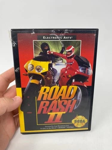 Road Rash II 2 (Sega Genesis, 1992) CIB Complete Video Game W/ Manual TESTED