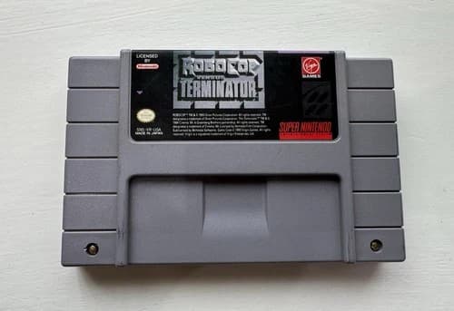 Robocop Versus The Terminator - Super Nintendo SNES - Tested