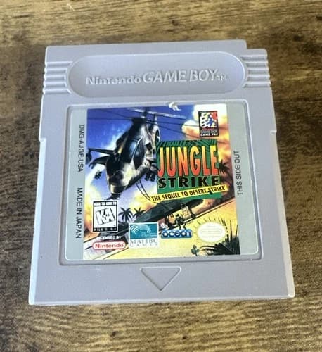 Jungle Strike Authentic Tested (Nintendo Game Boy, 1995) Clean Fast Shipping
