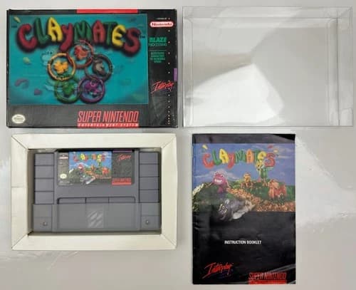 Claymates (Super Nintendo System, 1994) SNES CIB