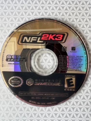 Nintendo GameCube NFL 2K3 (2003) - Disc Only - Tested & Working!