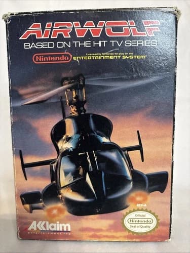 Airwolf - (NES Nintendo ) CIB COMPLETE IN BOX