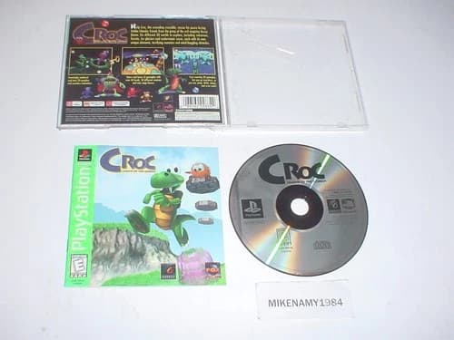 CROC: LEGEND OF GOBBOS game complete w/ manual- Playstation PS1