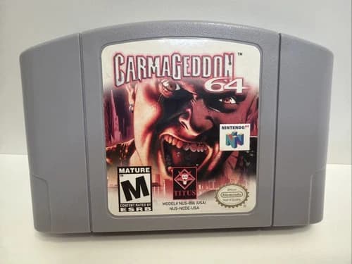 Carmageddon Nintendo 64 N64 Cart Only Authentic