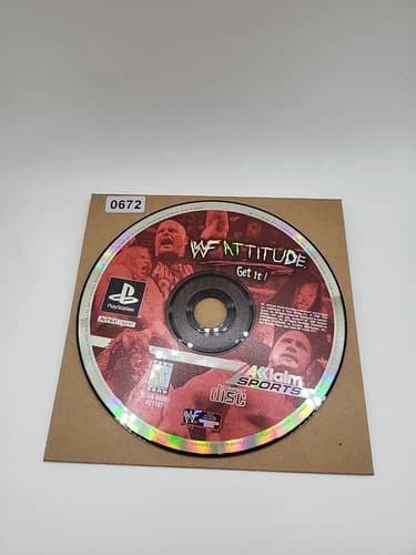 WWF Attitude (Sony PlayStation 1, 1999, PS1) Disc Only, TESTED VG!!!