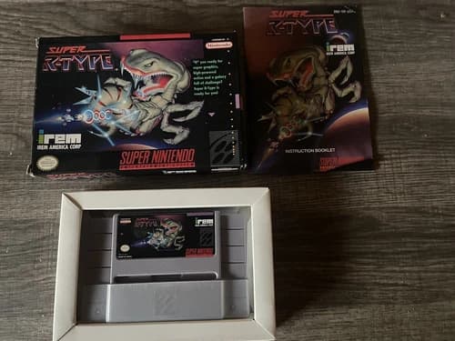 SNES Super R-Type Irem CIB Complete In Box Super Nintendo Good Condition