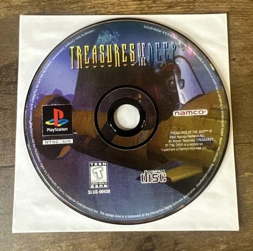 Sony PlayStation 1 PS1 Disc Only TESTED Treasures Of The Deep Fast Shipping