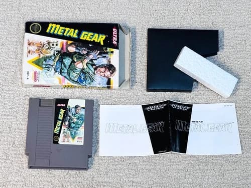 Metal Gear (Nintendo NES Game) Complete CIB - Tested - (No Map)