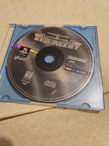 Command And Conquer Red Alert Sony Playstation 1 PS1 Disc 1 Only Allies Tested