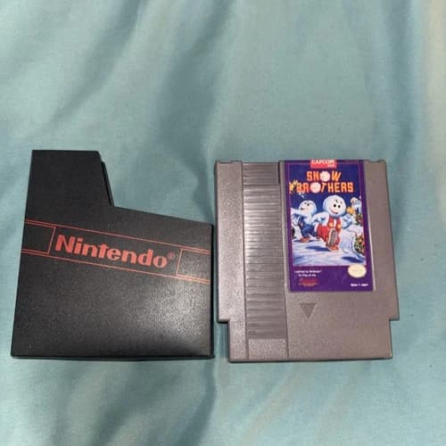 Snow Brothers (Nintendo NES) Snow Bros bros. SB AUTHENTIC RARE video game cart
