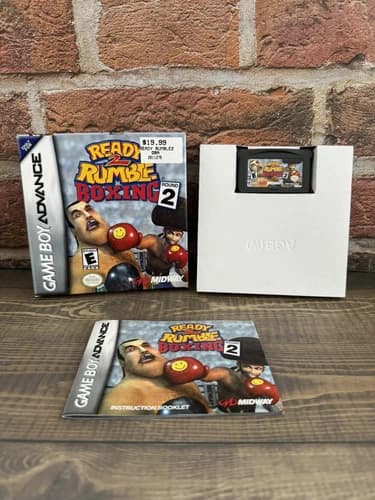 Ready 2 Rumble Boxing: Round 2 (Nintendo Game Boy Advance, 2001) CIB Tested Work
