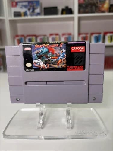 Street Fighter II SNES Authentic Game Cartridge Tested Working Excellent Cond