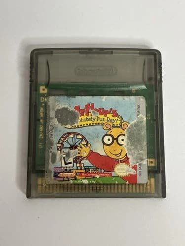 Arthur's Absolutely Fun Day (Nintendo Game Boy Color) Game Tested Gameboy