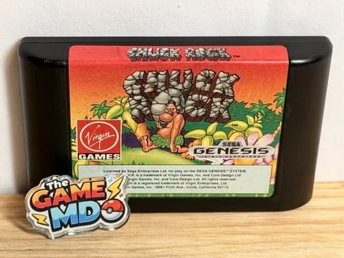 Chuck Rock (Sega Genesis, 1992) Cart Only - Cleaned & Tested