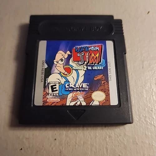 Earthworm Jim: Menace 2 the Galaxy (Nintendo Game Boy Color, 1999) Tested
