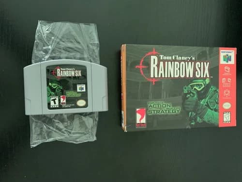 Tom Clancy's Rainbow Six 6 Nintendo 64 N64 CIB Manual Box Tested Video