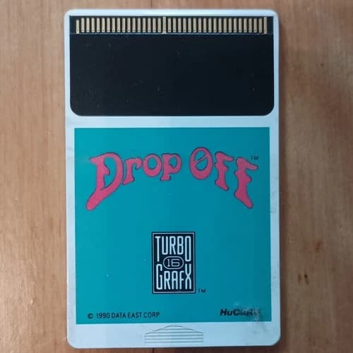 Data East Drop Off TurboGrafx-16 HuCARD Video Game Cartridge 1990