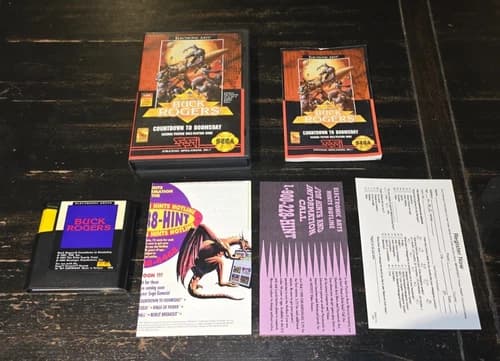 Buck Rogers: Countdown to Doomsday Sega Genesis Complete Inserts Tested