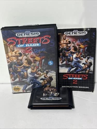 Streets of Rage 2 (Sega Genesis, 1992) CIB Complete With Manual Tested