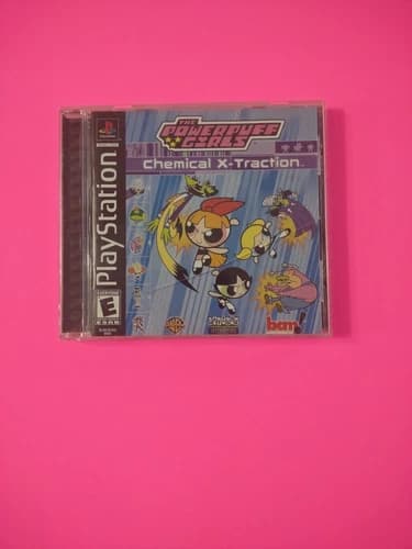 The Powerpuff Girls: Chemical X-Traction (PlayStation 1, 2001) PS1 Black Label
