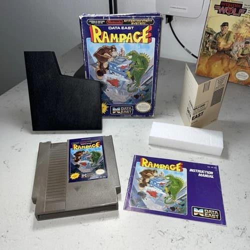 Rampage Complete in Box Nintendo NES CIB