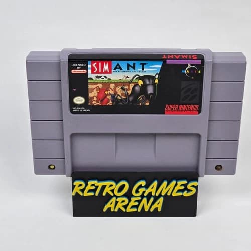 SimAnt Sim Ant (Super Nintendo SNES) Cartridge