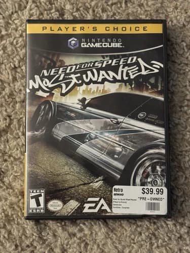 Nintendo GameCube Need for Speed Most Wanted Player's Choice Complete w/ Manual