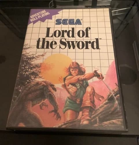 Sega Master System Lord Of The Sword CIB Box Manual And Cartridge