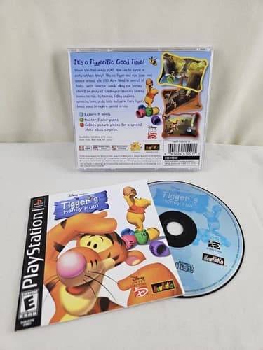 Tigger's Honey Hunt -Sony PlayStation PS1- CIB Complete Tested Video Game
