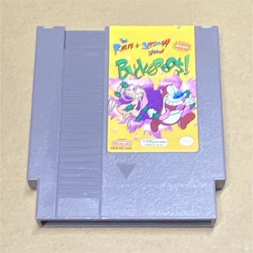 THQ The Ren & Stimpy Show Buckaroo$! Game NES Cartridge NTSC-U/C US/Canada