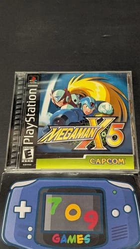 Mega Man X5 (Sony PlayStation 1, 2001) PS1 CIB Complete