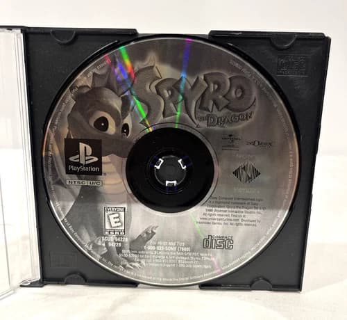 SPYRO THE DRAGON PS1 SONY PLAYSTATION 1 GAME DISC ONLY 1998 INSOMNIAC GAMES