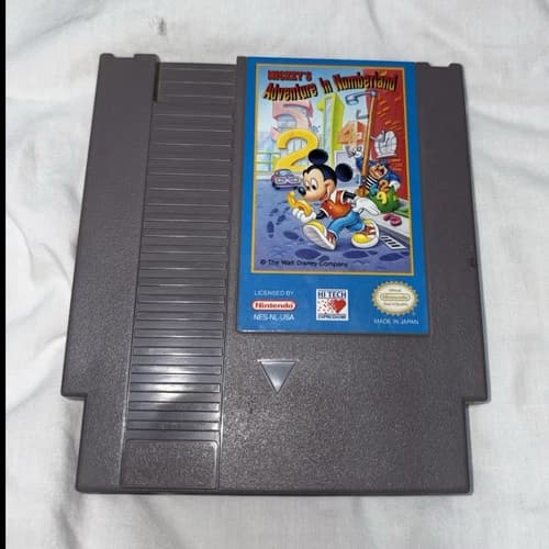 Mickey's Adventure in Numberland Nintendo NES Cartridge ONLY -USED