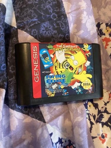 The Simpsons: Bart's Nightmare (Sega Genesis, 1993) Cartridge Only